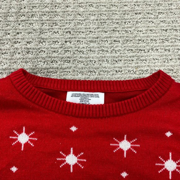 Ugly Christmas Sweater Knit Unisex One Size Fits Most Red Bacardi Fits Men M-L - Picture 4 of 8